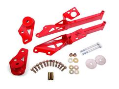 BMR Suspension IRS Subframe Support Brace System - Red (15-24)