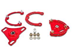 BMR Suspension Caster Camber Plates - Red (15-23)