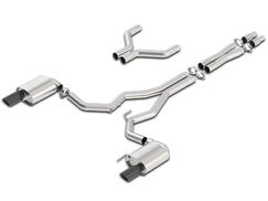 Borla ATAK 3 in. Cat-Back Exhaust - Black Chrome Tips (15-17 GT Fastback)