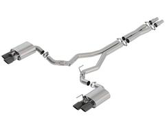 Borla ATAK Cat-Back Active Exhaust - Black Chrome Tips (18-23 GT Fastback)
