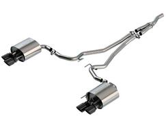 Borla S-Type Cat-Back Active Exhaust - Black Chrome Tips (18-23 EB)