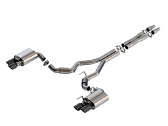 Borla S-Type Cat-Back Exhaust - Black Chrome Tips (2024-25 GT Fastback)