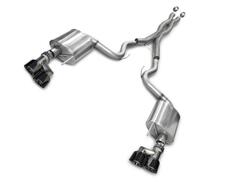 Corsa Sport 3 inch Cat-Back Exhaust - Black Quad Tips (15-17 GT Fastback)