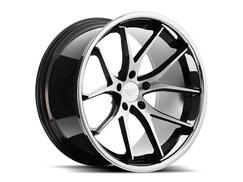 Ferrada FR2  Machine Black w/ Chrome Lip Wheel Kit - 20x9/20x10.5 (15-23)