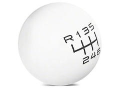 Hustle Performance 6 Speed Manual Shift Knob - White (15-23)