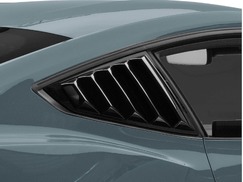 MP Concepts Open Quarter Window Louvers - Gloss Black (2024+ Mustang)