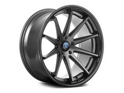 Rohana RC10 Matte Graphite/Gloss Black Lip Wheel Kit - 20x9/20x10 (15-23)