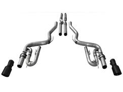 Solo Performance Street Race XV Cat-Back Exhaust w/ Black Tips (15-17 GT)