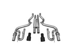 Solo Performance Mach XV Cat-Back Exhaust w/ Black Tips (15-17 GT)