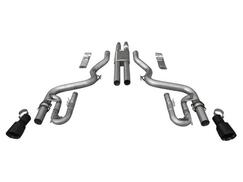Solo Performance Mach Thunder Cat-Back Exhaust w/ Black Tips (15-17 GT)