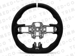 Trimmed Co. Full Alcantara Steering Wheel - White (15-17)
