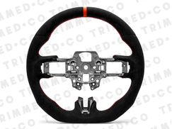 Trimmed Co. Full Alcantara Steering Wheel - Red (18-23)