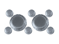 UPR Products Billet Strut Tower Cap Covers - Satin (15-23)