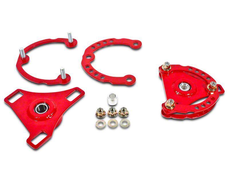 BMR Suspension Caster Camber Plates - Red (15-21)