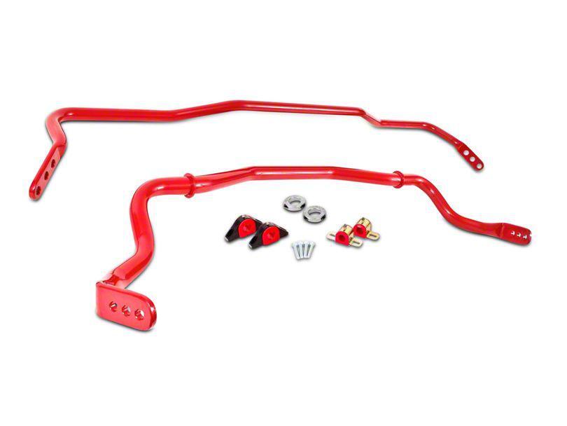 BMR Suspension Adjustable Front and Rear Sway Bars - Red (15-23)