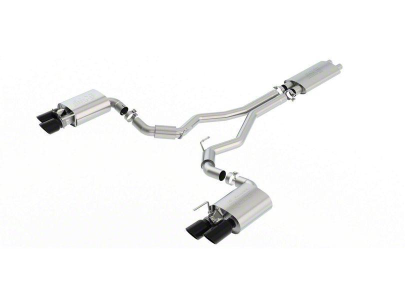 Borla Touring ECE Approved Cat-Back Exhaust - Black Chrome Tips (18-23 GT Fastback)