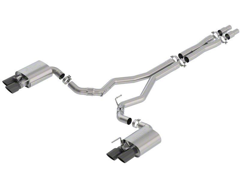 Borla ATAK Cat-Back Active Exhaust - Black Chrome Tips (18-23 GT Fastback)