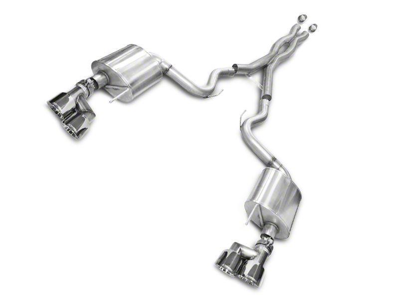 Corsa Sport 3 inch Cat-Back Exhaust - Polished Quad Tips (15-17 GT Fastback)