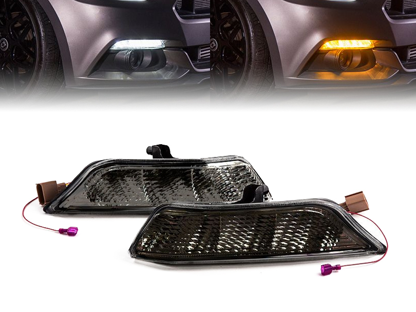 Diode Dynamics White DRL / Amber Sequential LED Turn Signals - Smoked (15-17)