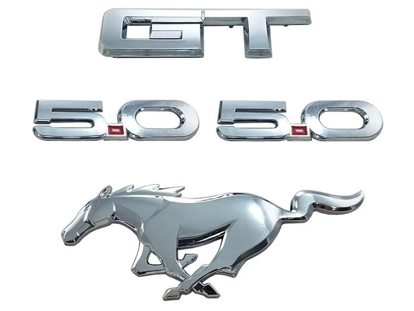 Ford Licensed Accessories GT Emblem Kit - Chrome (15-23 GT)