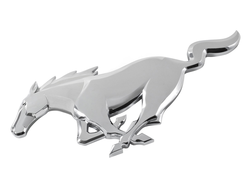 Ford Licensed Accessories Front Pony Emblem - Chrome (15-23)