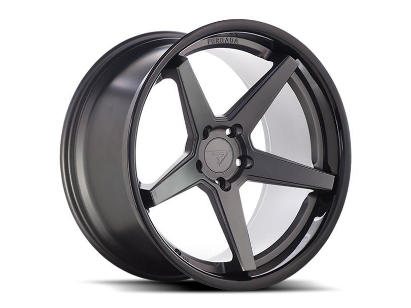 Ferrada FR3 Matte Black w/ Gloss Black Lip Wheel Kit - 20x9/20x10.5 (15-23)