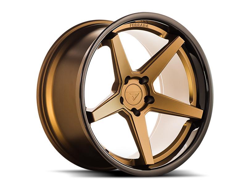 Ferrada FR3 Matte Bronze w/ Gloss Black Lip Wheel Kit - 20x9/20x10.5 (15-23)