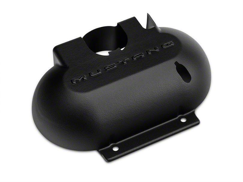MMD Coolant Overflow Tank Cover w/ Mustang Lettering - Textured Matte Black (15-23)