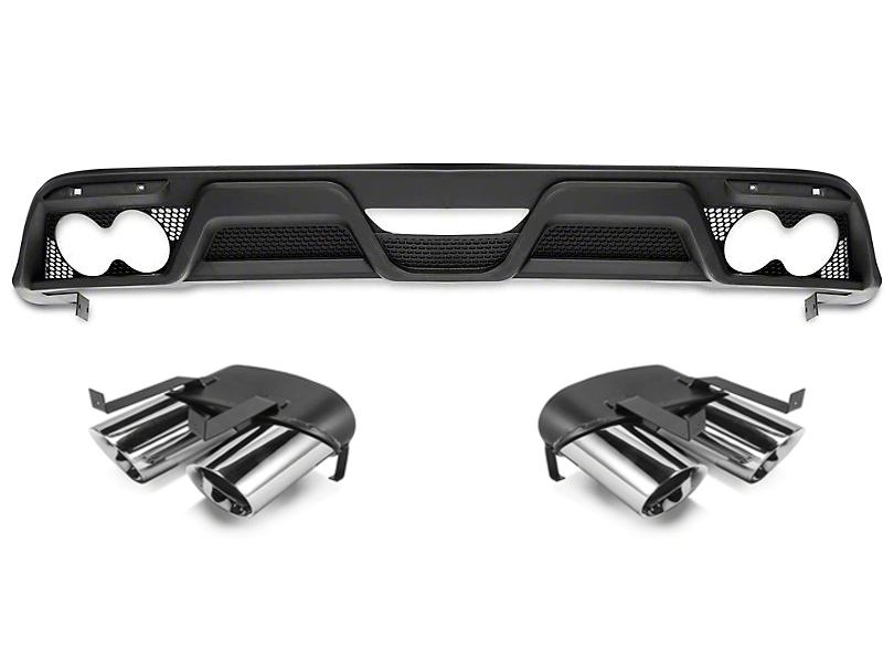 MP Concepts GT350 Style Rear Diffuser w/ Tips (15-17)