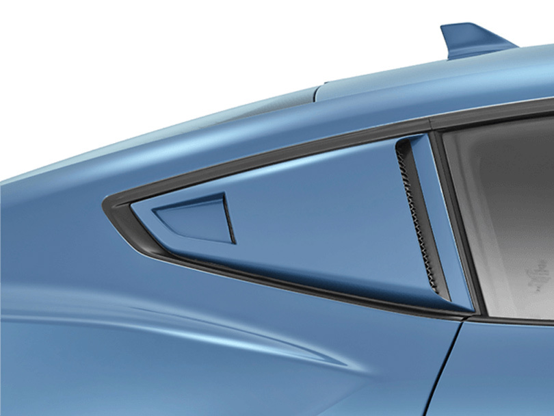 MP Concepts Quarter Eleanor Style Window Scoops - Gloss Black (2024+ Mustang)
