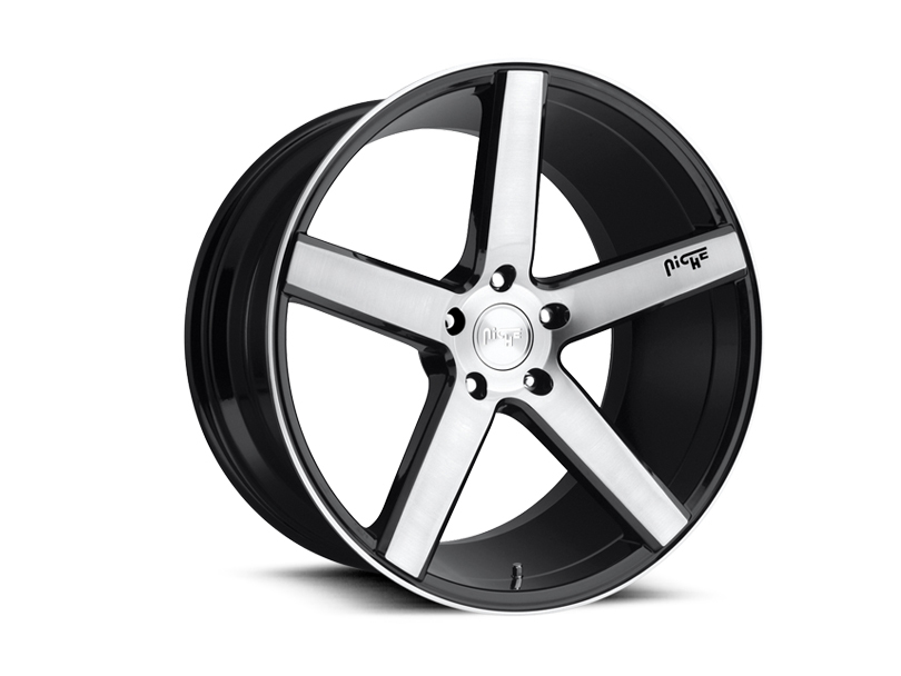 Niche Milan M124 Gloss Black Wheel Kit - 20x8.5/ 20x10 (15-23)