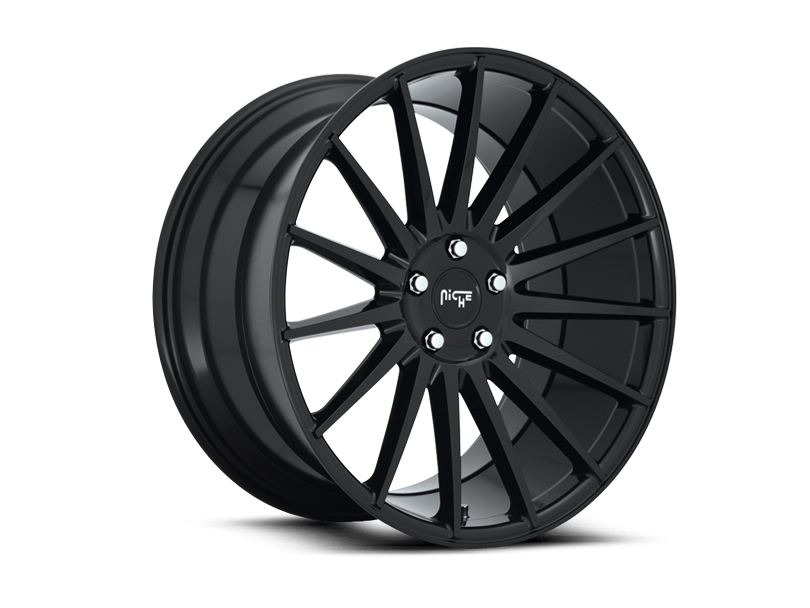 Niche Form M214 Gloss Black Wheel Kit - 20x8.5/20x10 (15-22)