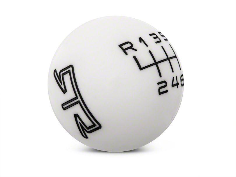 RTR 6-Speed Shift Knob - Black/White (15-22)