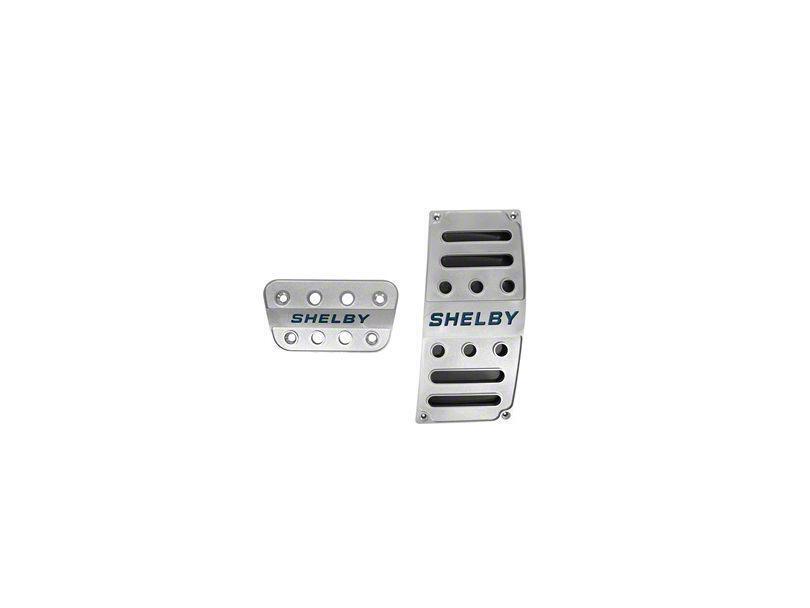 Drake Billet Pedal Cover w/ Shelby Logo Set - Automatic (15-23)