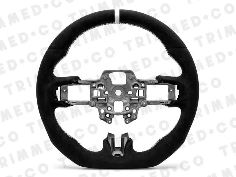 Trimmed Co. Full Alcantara Steering Wheel - White (18-23)