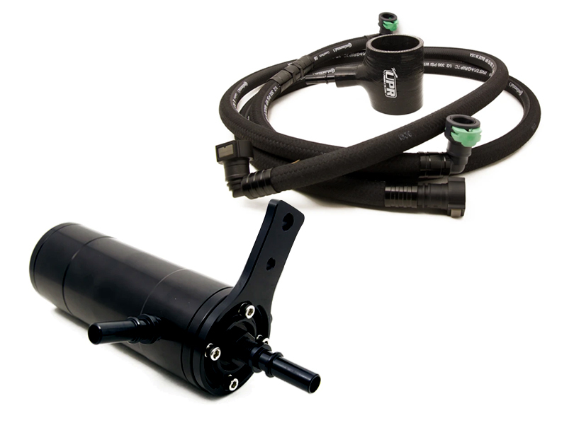 UPR Products Ecoboost Dual Valve Oil Catch Can Separator 3in MAP/ROUSH Intake - Satin (15-23 EB)