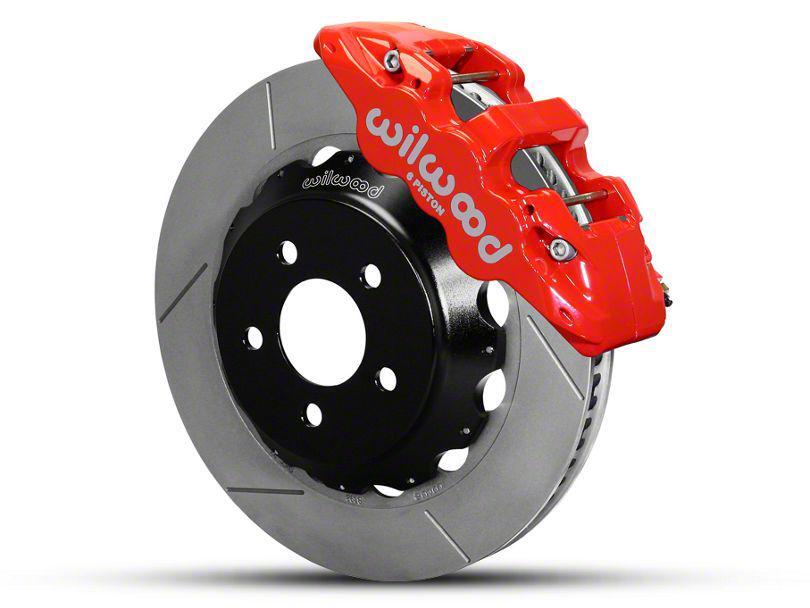 Wilwood AERO6 Front Brake Kit w/ 15 in. Slotted Rotors - Red (15-23)